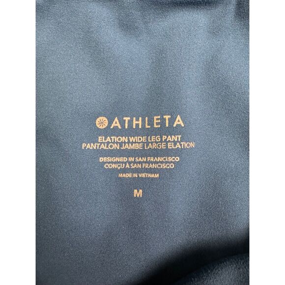 ATHLETA Elation Wide Leg Pant Dark Sardinia Blue, Sz M - Picture 8 of 8